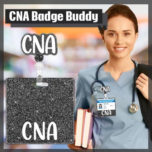 RN Badge Buddy with RN Nurse Badge Reel Retractable Nursing ID Clip for RN Nurses Students (RN) in Kuwait