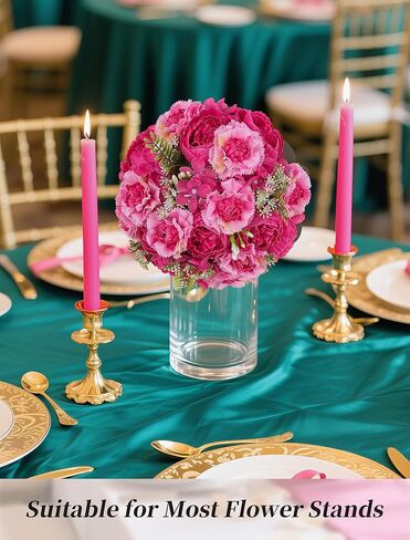 كرات زهرة الفاوانيا البيضاء من BLOSMON: 10 قطع من زهور الفاوانيا الاصطناعية مقاس 9.5 بوصة، باقة زهور لتزيين قطع مركزية للزفاف - كرة تقبيل حريرية وهمية، قطعة مركزية لحفلات المنزل وحفلات استقبال المولود الجديد in Kuwait