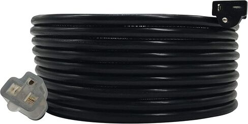 NEMA 6-20 Plug to 6-20 موصل تمديد سلك الطاقة - 25FT، 20A/250V، 12/3 SJTW، T Blade - أسود in Kuwait