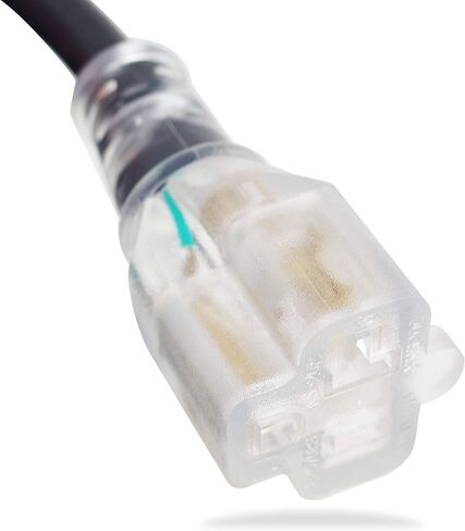 NEMA 6-20 Plug to 6-20 موصل تمديد سلك الطاقة - 25FT، 20A/250V، 12/3 SJTW، T Blade - أسود in Kuwait