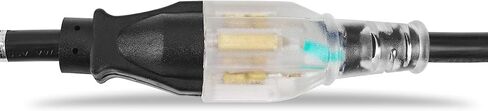 NEMA 6-20 Plug to 6-20 موصل تمديد سلك الطاقة - 25FT، 20A/250V، 12/3 SJTW، T Blade - أسود in Kuwait