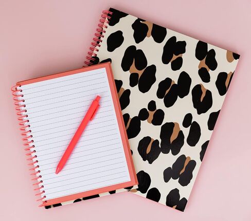 kate spade new york Large College Ruled Notebook, 11" x 9.5" Spiral Notebook with 160 Pages, Painterly Strokes in Saudi Arabia