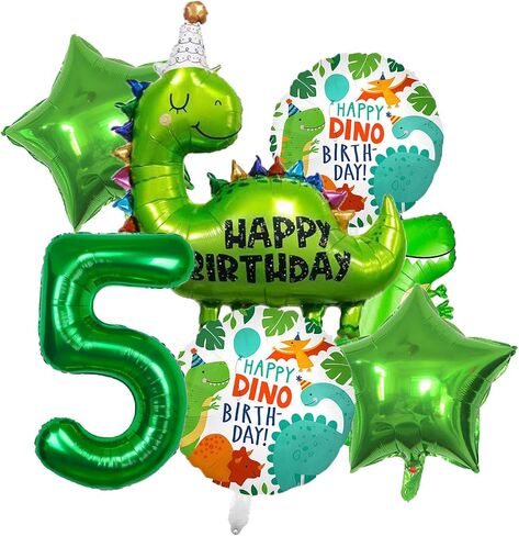 Dinosaur Birthday Party Decorations - Foil Balloons, Supplies for Kids' 2nd Birthday & Baby Shower in Saudi Arabia