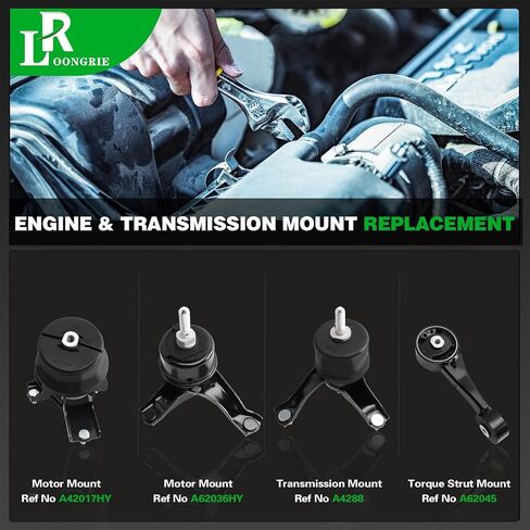 Engine Torque Strut Mount Replacement Compatible with 2007-2018 ES350 & 2013-2018 Avalon 3.5L V6 Engine,Replace OE A62060 123630P141 1236331031 1236331033 1PCS in Kuwait