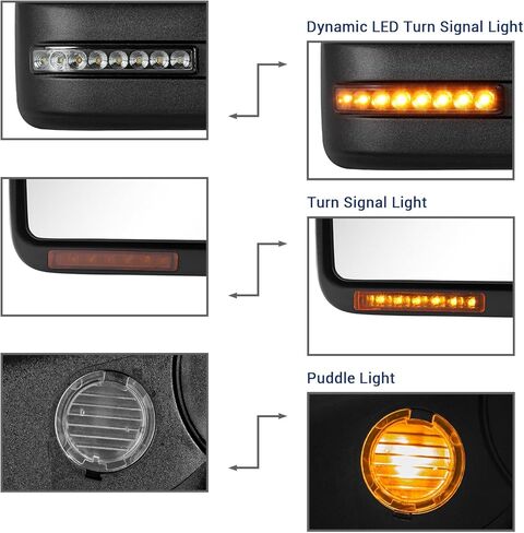 مرآة القطر لـ Ford F150-تناسب الاستبدال لشاحنة بيك آب فورد F-150 2004-2014 in Kuwait