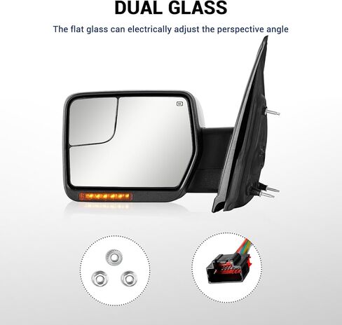 مرآة القطر لـ Ford F150-تناسب الاستبدال لشاحنة بيك آب فورد F-150 2004-2014 in Kuwait