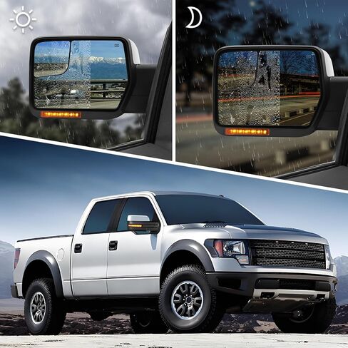 مرآة القطر لـ Ford F150-تناسب الاستبدال لشاحنة بيك آب فورد F-150 2004-2014 in Kuwait