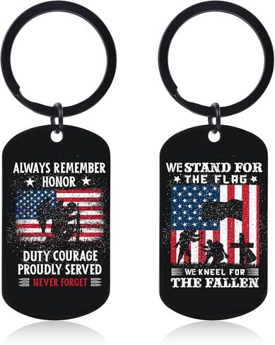 Veterans Keychain Gifts for Men - American Flag Keychain Gifts Thank You Veterans Gift Patriotic Keychain Gifts for Marines Armed Forces Service Medal Appreciation Gift for Army Veteran in Saudi Arabia