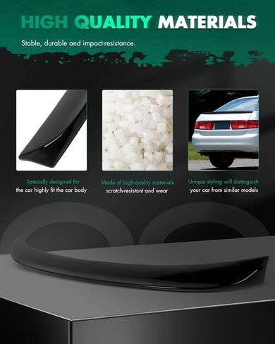 جناح Scitoo ABS SPOILER FITS للفترة 2016-2021 لشيفروليه لـ CAMARO 1PC Matte Black Trunk Spoilder Wing in Kuwait