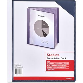 Staples 463364 Presentation Binder 24 Sleeve Capacity White in Kuwait