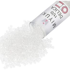 Miyuki Delica 11/0 Seed Beads Crystal AB Db051 7.2 Gr in Kuwait