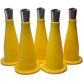 Caulking Nozzle with Nozzle Cap for Sausage Caulking Gun,Upgraded 2024 Caulk Extension Nozzle, Caulking Tips Stainless Steel Nozzle,Caulk Nozzle,Reusable Caulk Nozzle (L,5PACK) in Saudi Arabia