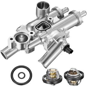 BDFHYK 902-3035 Engine Coolant Thermostat Housing Assembly Compatible with Chrysler 2011-2022 300,Compatible with Dodge 2011-2022 Challenger Charger 3.6L Replace 5184977AD 5184977AE 5184977AG 824-203 in Kuwait