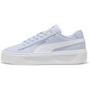 حذاء رياضي نسائي من PUMA Smash Platform V3، لون أبيض دافئ - Caramel Latte Gold، 7.5 in Kuwait