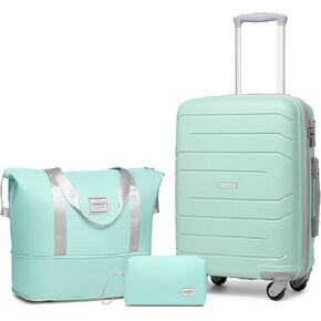 مجموعة أمتعة Larvender مجموعة 5 قطع ، حقائب قابلة للتوسيع للأمتعة الصلبة PP مع قفل TSA عجلات TSA ، حقيبة متداول خفيفة الوزن للرجال والنساء ، اللافندر in Kuwait