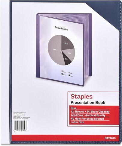Staples 463364 Presentation Binder 24 Sleeve Capacity White in Kuwait