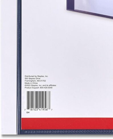 Staples 463364 Presentation Binder 24 Sleeve Capacity White in Kuwait