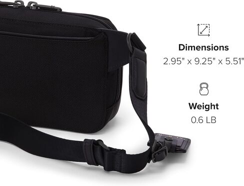 TUMI - Alpha East West Sling - Premium Travel Bag with Quick Access Pockets - Easy to Carry for Everyday Use - Black in Saudi Arabia