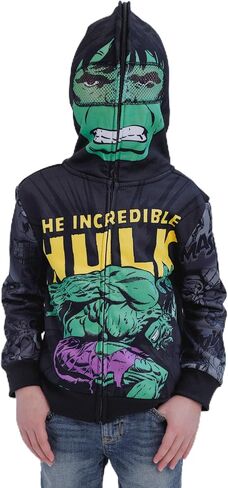 Marvel Spider-Man Avengers Fleece zip Up Cosplay Hoodie Toddler to Big Kid Sister (2T-18-20) in Kuwait
