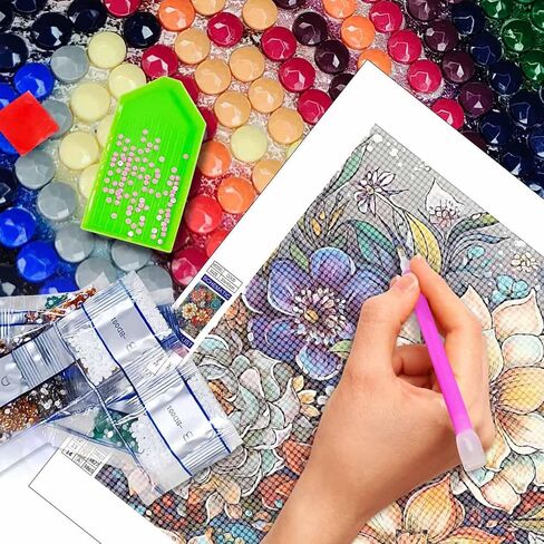 JATOK Diamond Painting Kits for Adults Beginner Ladybug Sunflower 5D DIY Diamond Art Craft Paint with Full Round Drill Embroidery Pictures Arts Paint by Number Kits for Home Wall Decor 11.8x15.7in in Saudi Arabia