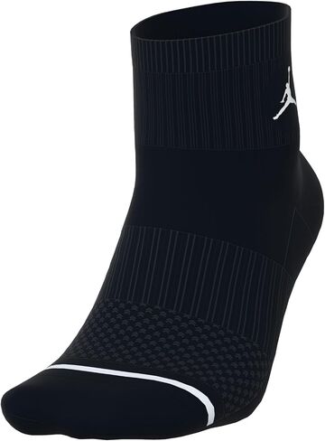 Jordan Men's Ankle Socks 3 Pack - Jordan Everyday, Black/Red/White, Medium in Saudi Arabia