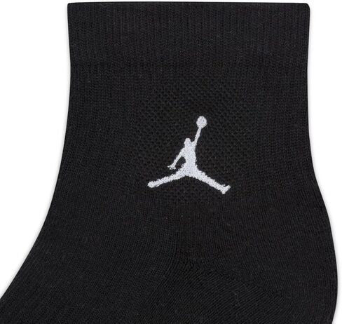 Jordan Men's Ankle Socks 3 Pack - Jordan Everyday, Black/Red/White, Medium in Saudi Arabia