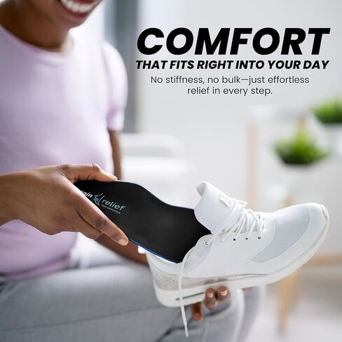 Full Length Orthotics for Quick Relief - Plantar Fasciitis, Heel Spurs and Metatarsalgia - Men's 8-8.5/ Women's 10-10.5 in Saudi Arabia