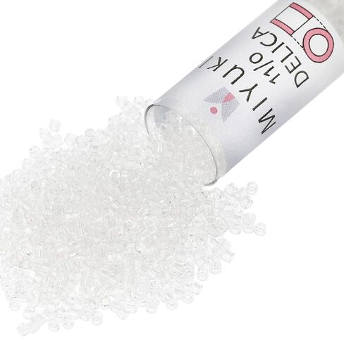 Miyuki Delica 11/0 Seed Beads Crystal AB Db051 7.2 Gr in Kuwait