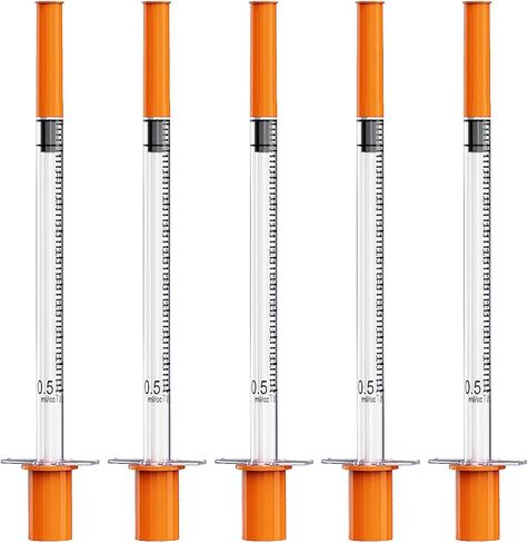 0.5cc 30g 12.7mm محقنة الأنسولين يمكن التخلص منها ، U-100 0.5ml 30 محاقن الأنسولين 1/2 بوصة ملفوفة بشكل فردي ، حزمة 100 in Kuwait