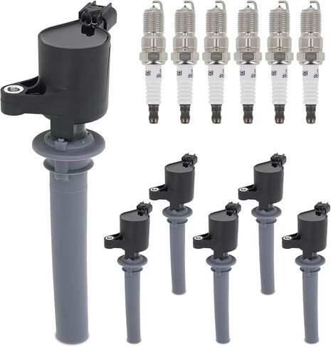 Sorghum Ignition Coil Pack and Spark Plugs Compatible with Toyota Matrix Corolla C-HR Scion xD Replace# UF596 90919-02252 90919-02258 C1714 E1096 GN10341 Set of 4 in Kuwait