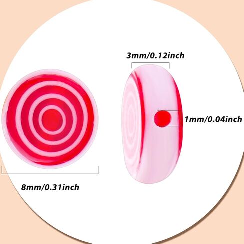Millefiori Lampwork Glass Loose Assorted Beads Flat Flower Devil's Eye Round Spacer Bead for Bracelet Jewelry Making, White&Black Daisy Flower Beads 8mm, 100 Pcs in Saudi Arabia