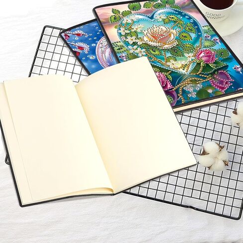 JISHSHAY 2 Pcs Diamond Art Notebooks Kits for Adults Diamond Painting Notebook Kits Diamond Painting Journal Kit DIY Crystal Art Notebook Kit Gem Painting Leather Journal Blank Journal A5 Dog Owl in Saudi Arabia