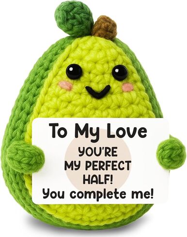 Positive Crochet Avocado Emotional Cheer Support Crochet Mini Handmade Fathers Day Graduation Birthday Gifts for Women Coworker Friends Student in Kuwait