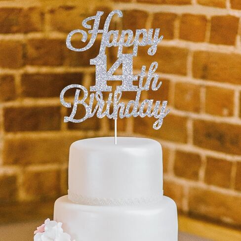 Happy 65th Birthday Cake Toppers Silver Glitter, Cheers to 65 Years Old Bday Decoration 65th Anniversary Cake Topper, Sixty-five Theme Cake Decorations for Birthday Anniversary Party in Saudi Arabia