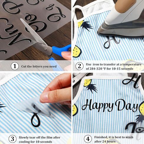 18 Sheet Iron Letters Iron on Letters Cursive Heat Transfer Letters for T Shirts Clothing Stockings Printing Craft Decoration (Golden, Silver) in Saudi Arabia