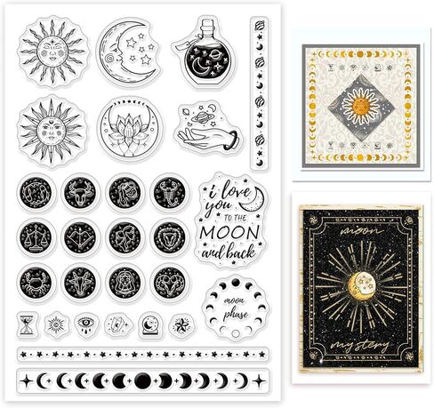 GLOBLELAND Potion Bottle Clear Stamps Insect Butterfly Silicone Clear Stamp Transparent Stamps for DIY Scrapbooking and Cards Making Photo Album Journal 6.3x4.33inch in Saudi Arabia