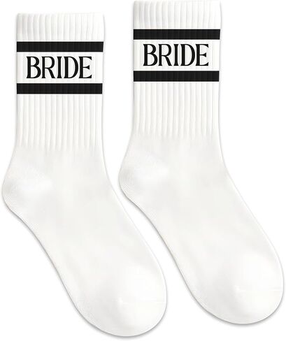 السيد و Mrsgifts Bride Socks Hompts Bride لتكون جوارب لزفاف البكالوريوس إكسسوارات حفلات البكالوريوس in Saudi Arabia