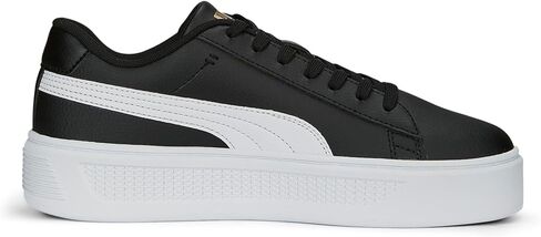 PUMA Women's Smash Platform V3 Sneaker, Warm White-Caramel Latte Gold, 7.5 in Kuwait