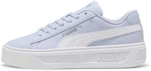 PUMA Women's Smash Platform V3 Sneaker, Warm White-Caramel Latte Gold, 7.5 in Saudi Arabia