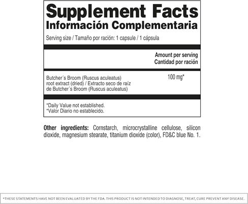 Promotes Healthy Circulation & Leg Vein Support Supplement with Ruscus Aculeatus, Supports Leg Health - 60ct in Saudi Arabia