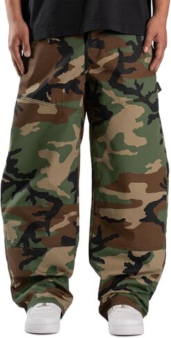 Alyweatry Men’s Vintage Baggy Jeans Oversized Low Rise Y2k Striped Skateboard Denim Track Jeans Streetwear in Kuwait