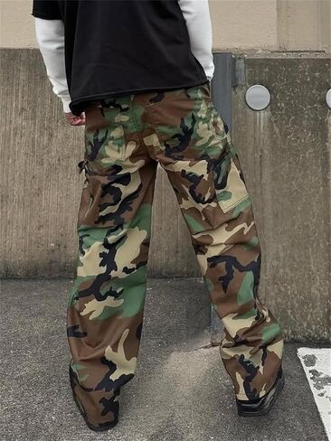 Alyweatry Men’s Vintage Baggy Jeans Oversized Low Rise Y2k Striped Skateboard Denim Track Jeans Streetwear in Kuwait