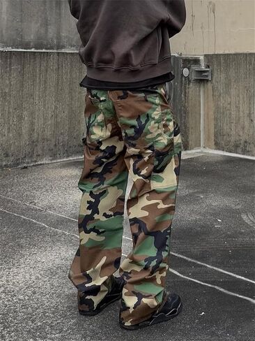 Alyweatry Men’s Vintage Baggy Jeans Oversized Low Rise Y2k Striped Skateboard Denim Track Jeans Streetwear in Kuwait