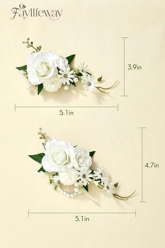 بوتونيير وصدرية معصم باللون البرتقالي الوردي لحفلات الزفاف (مجموعة من 2)، سوار معصم للحفلات الراقصة لحفلات الزفاف، والحفلات الراقصة، والذكرى السنوية، والتخرج، إلخ. in Kuwait