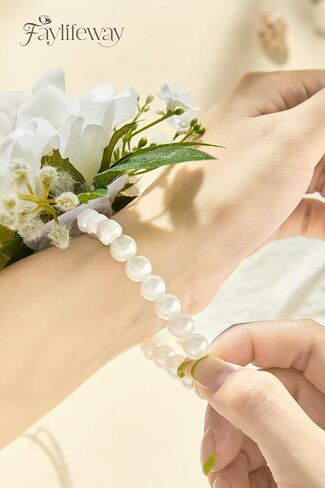 بوتونيير وصدرية معصم باللون البرتقالي الوردي لحفلات الزفاف (مجموعة من 2)، سوار معصم للحفلات الراقصة لحفلات الزفاف، والحفلات الراقصة، والذكرى السنوية، والتخرج، إلخ. in Kuwait