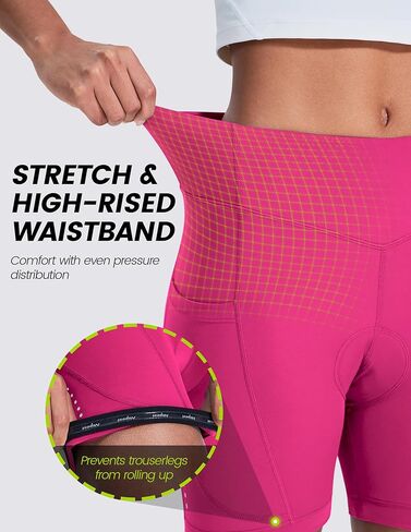 Padded Bike Shorts Women Cycling Underwear 4D Gel Padding & Pockets Bicycle Biking Biker Shorts Road Mountain in Kuwait