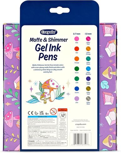 Crayola Blending Marker Set, 16 Count Markers, 2 Colorless Blenders, Adult Coloring Markers, Gifts for Teens & Adults in Kuwait