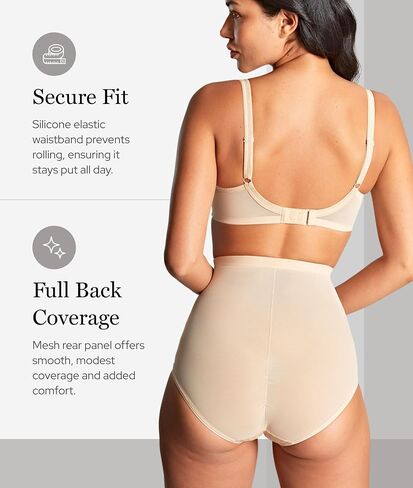 Panache Women’s Envy High Wehist Panty - تشكيل موجز مع الدانتيل والشبكة ، ملائمة للتحكم في التغطية المتوسطة in Saudi Arabia
