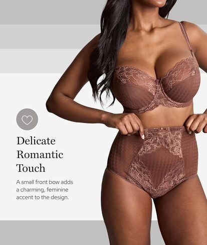 Panache Women’s Envy High Wehist Panty - تشكيل موجز مع الدانتيل والشبكة ، ملائمة للتحكم في التغطية المتوسطة in Saudi Arabia