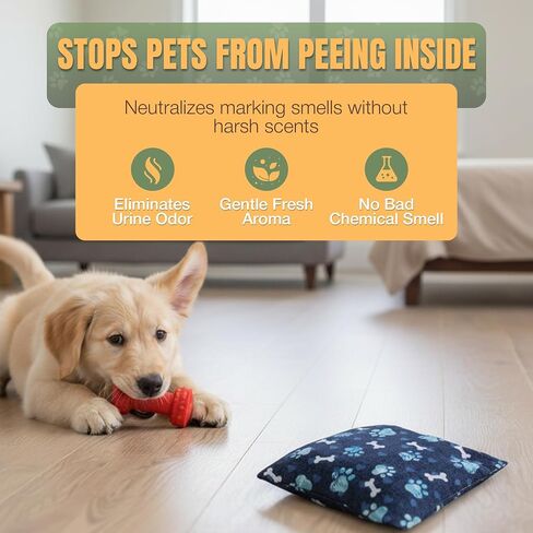 Dog Marking Prevention - Indoor - Permanent - Effective Solution - Stops Dogs from Marking or Peeing -eliminates a Dog's urge to Mark - Put Bag Down and Your Problem is Solved! (Brown(Paws)) in Saudi Arabia